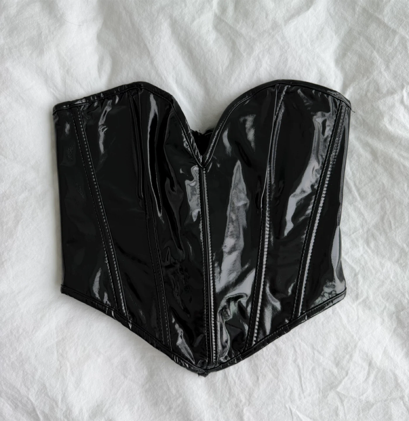 Black Patent Corset