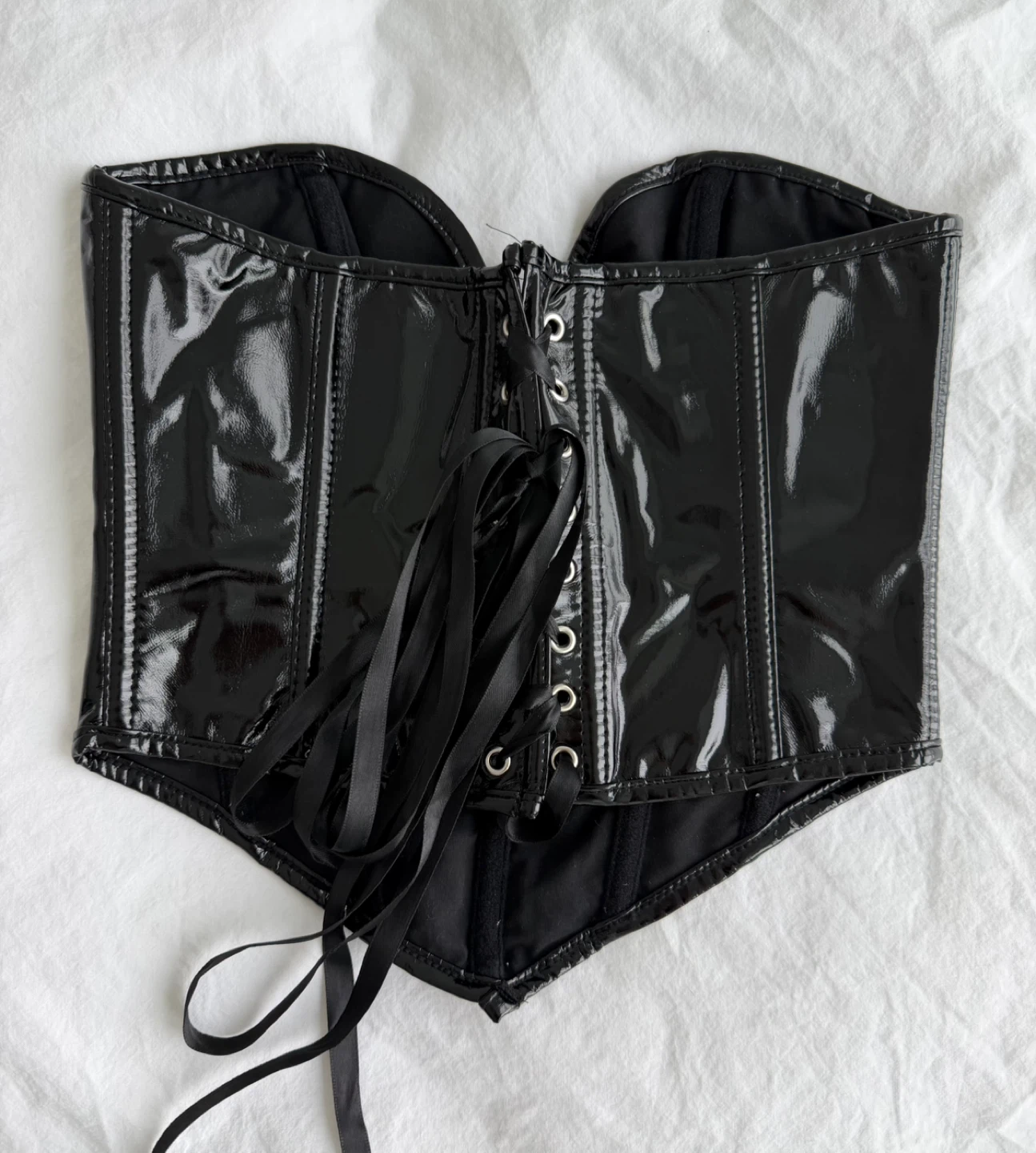 Black Patent Corset - photo 2