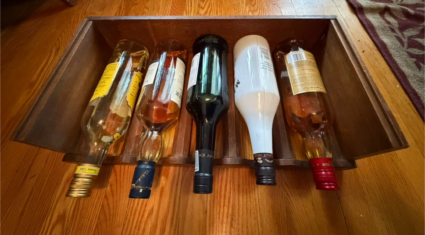 Wooden 5-Bottle Wine Rack - photo 5