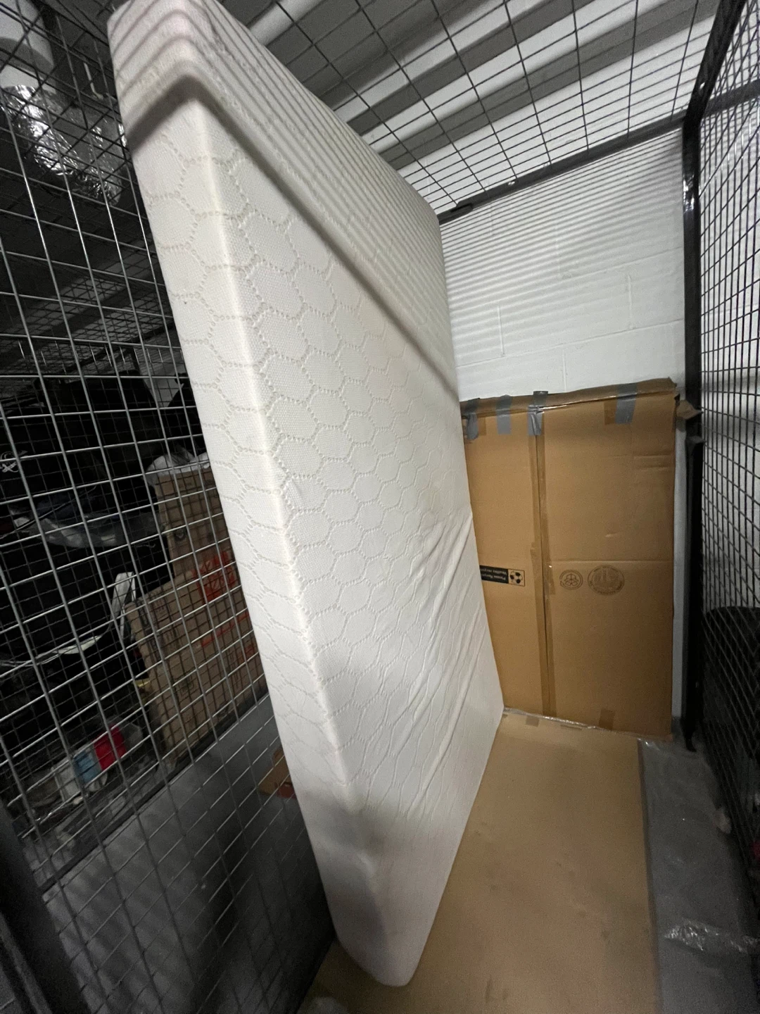 White Mattress - Free bed available with pickup.