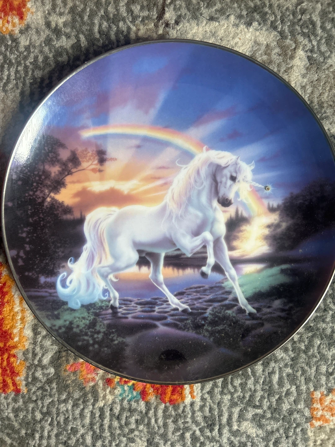 Collection of 5 Unicorn Decorative Plates - photo 2