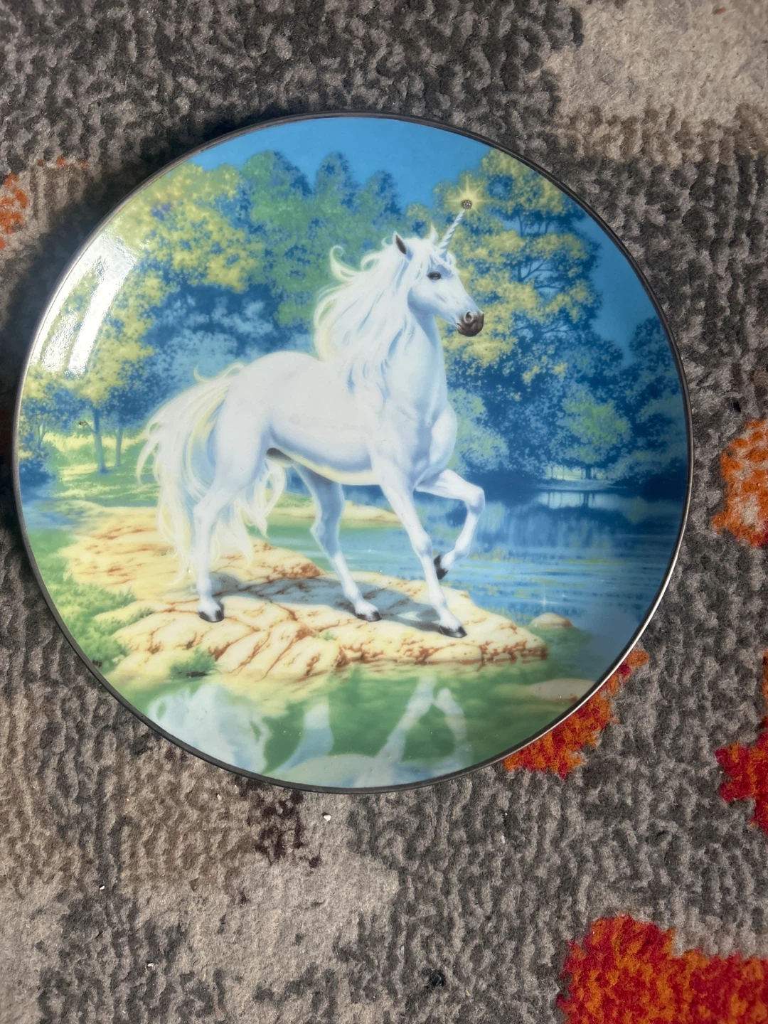 Collection of 5 Unicorn Decorative Plates - photo 4