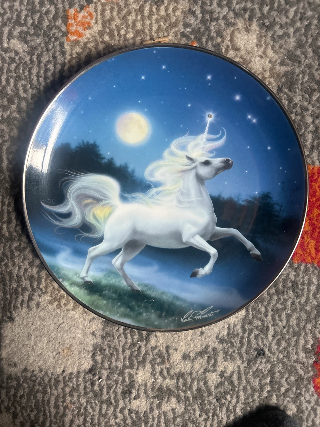 Collection of 5 Unicorn Decorative Plates - photo 5