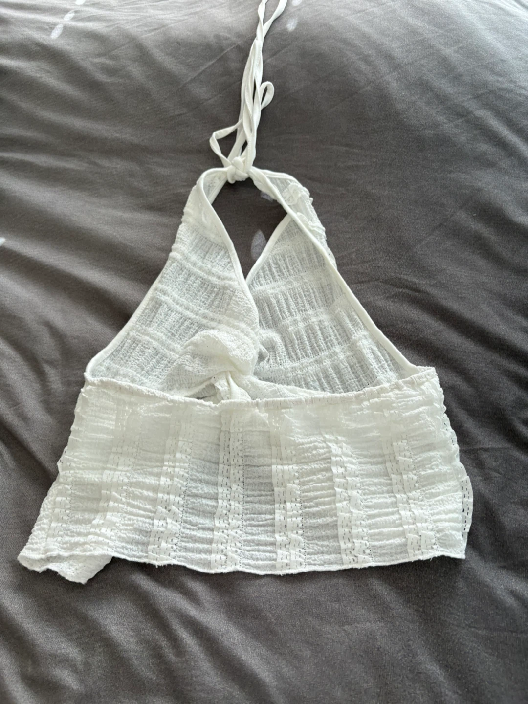 White Halter Top - Size S - photo 2