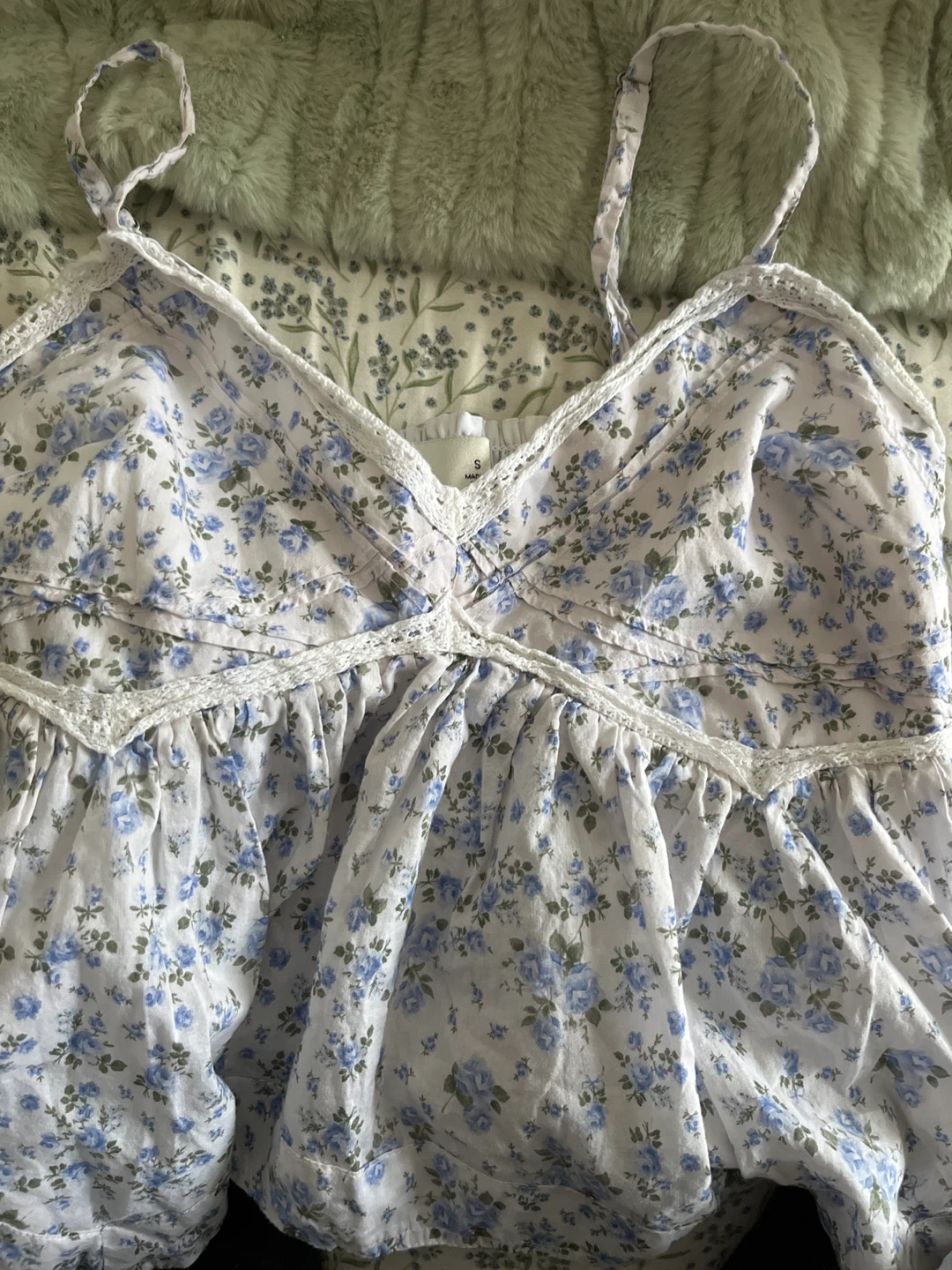 Hollister Floral Smocked Baby Doll Top