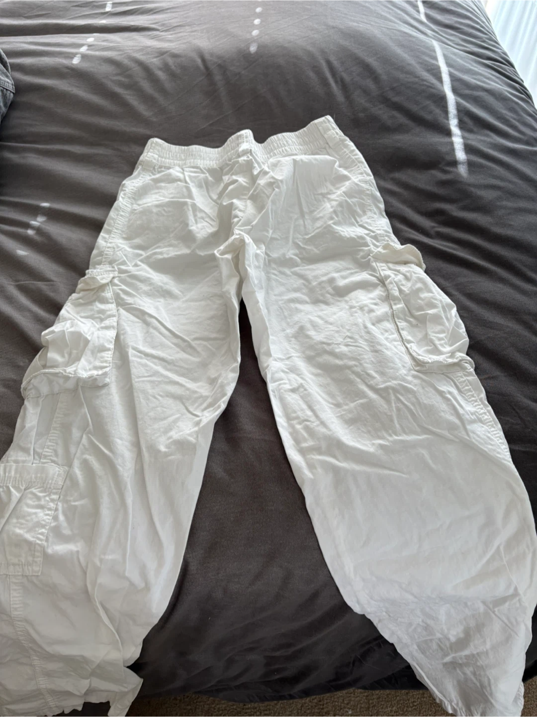 H&M Divided White Cargo Pants