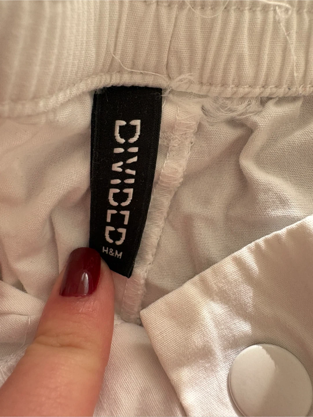 H&M Divided White Cargo Pants - photo 4