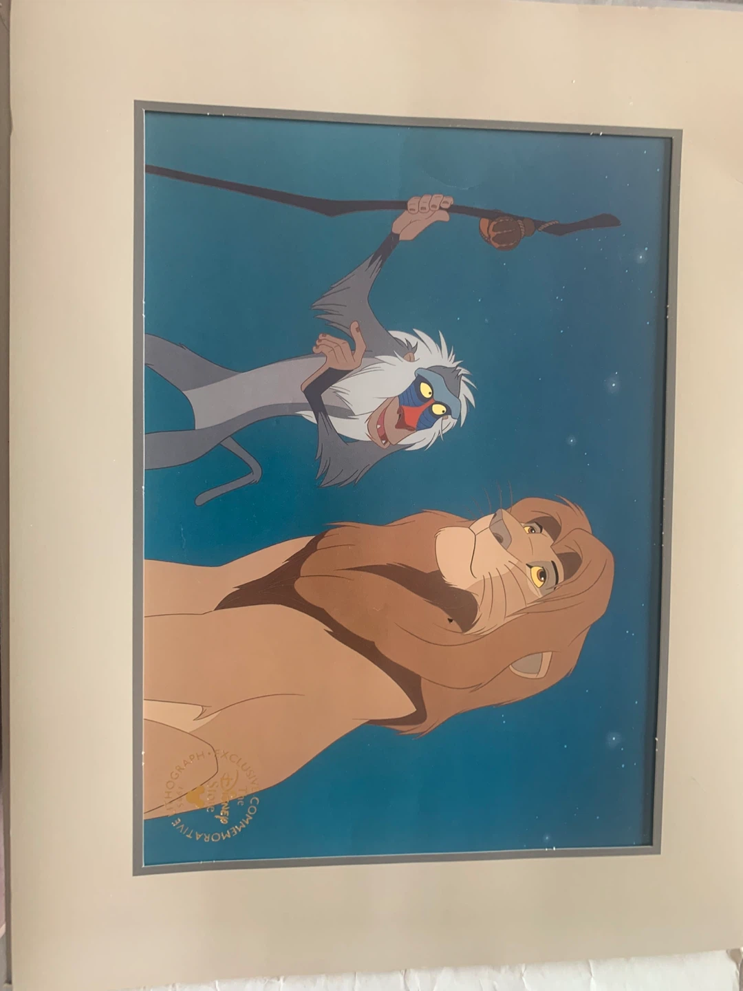 Disney The Lion King Exclusive Commemorative Lithograph 1995