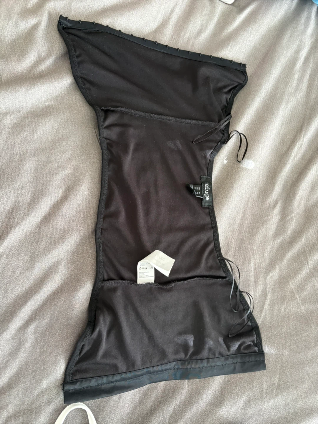 Refuge Black Lace Corset XS - photo 3