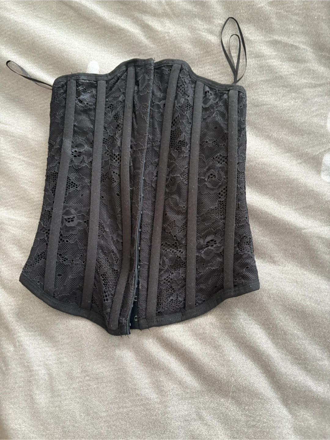 Refuge Black Lace Corset XS