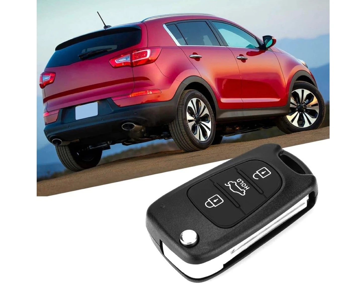 3-Button Car Key Fob Replacement - photo 2