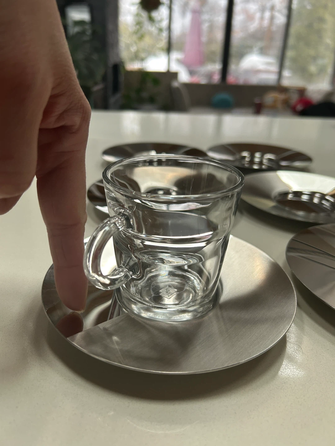 Nespresso VIEW Collection Stainless Steel Saucers - Set of 6 - photo 3
