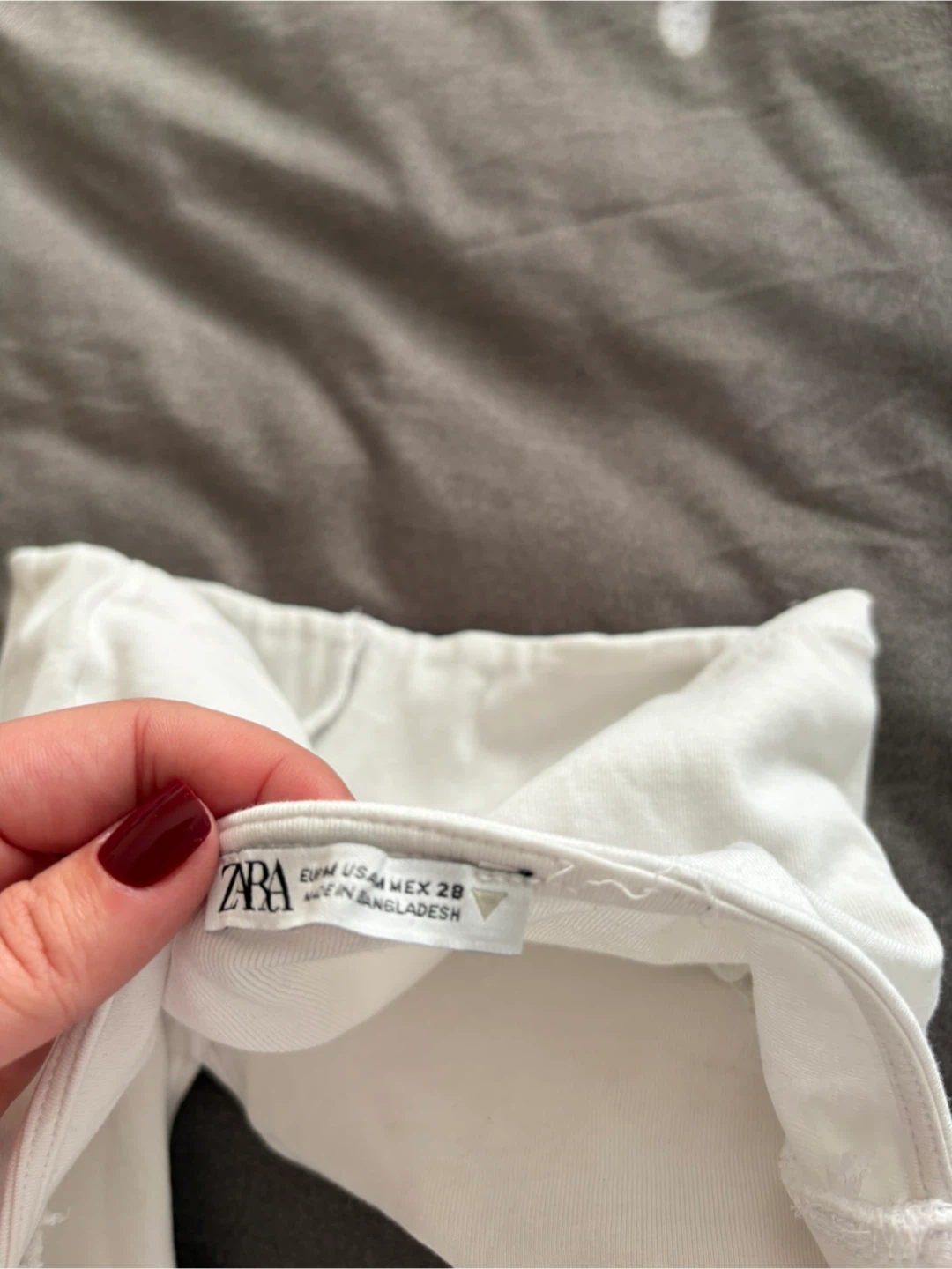 Zara White Halter Neck Crop Top Size Medium - photo 3