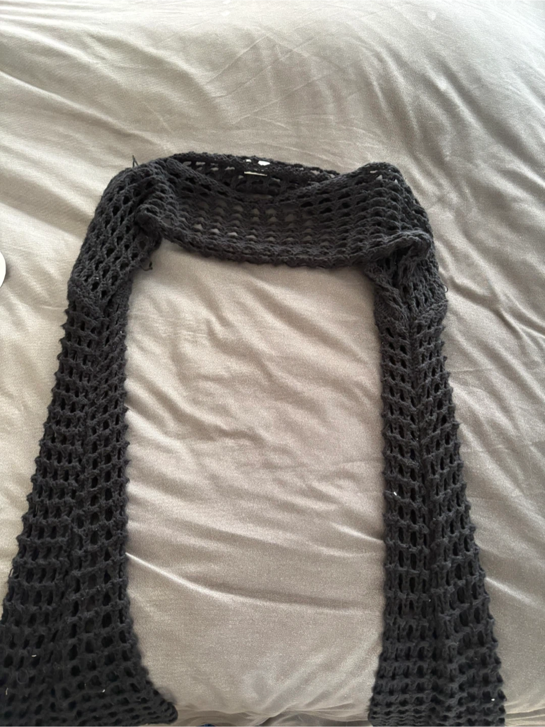 Black Cropped Fishnet Bolero Shrug - Size XS - photo 2