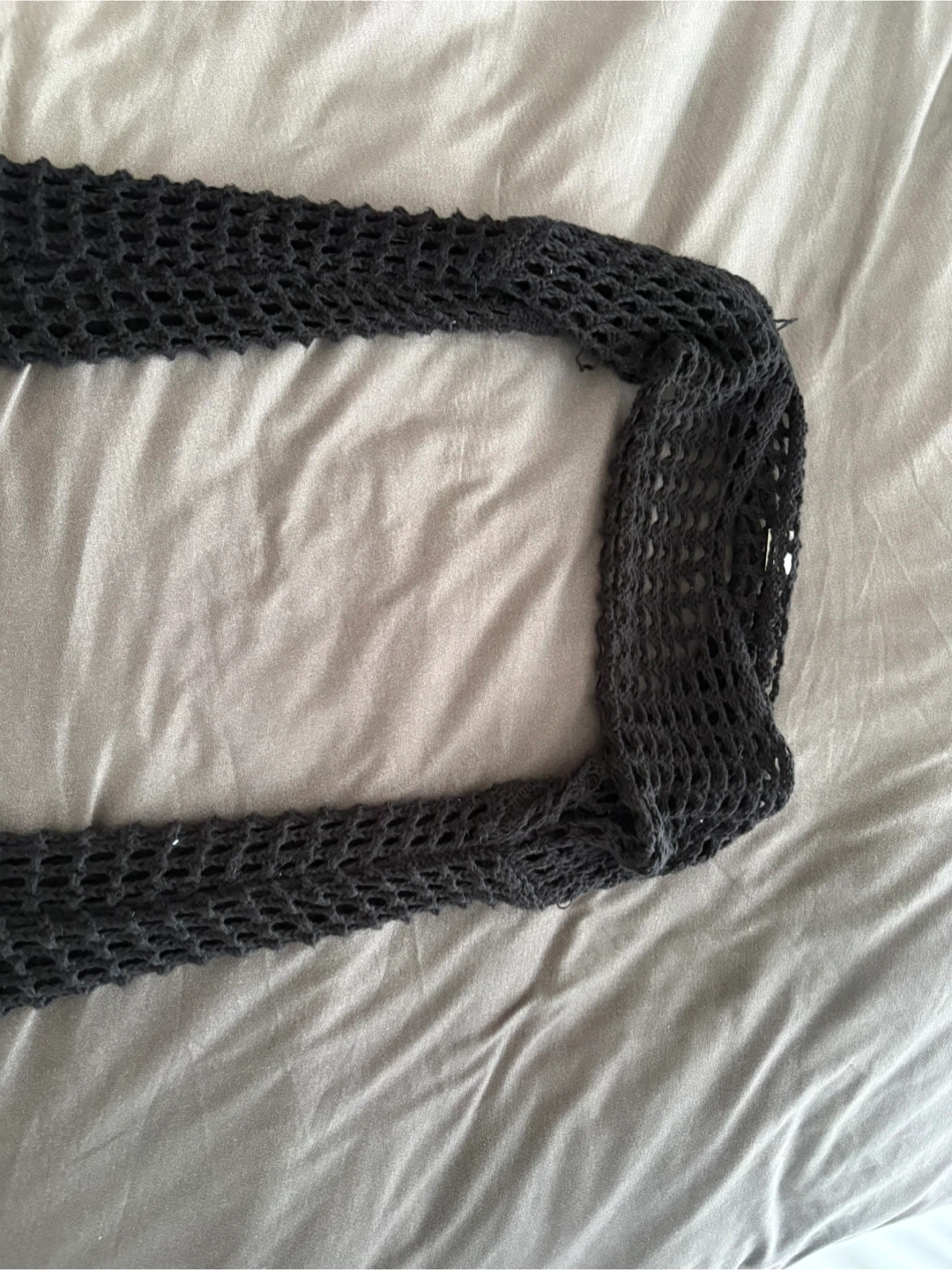Black Cropped Fishnet Bolero Shrug - Size XS - photo 3