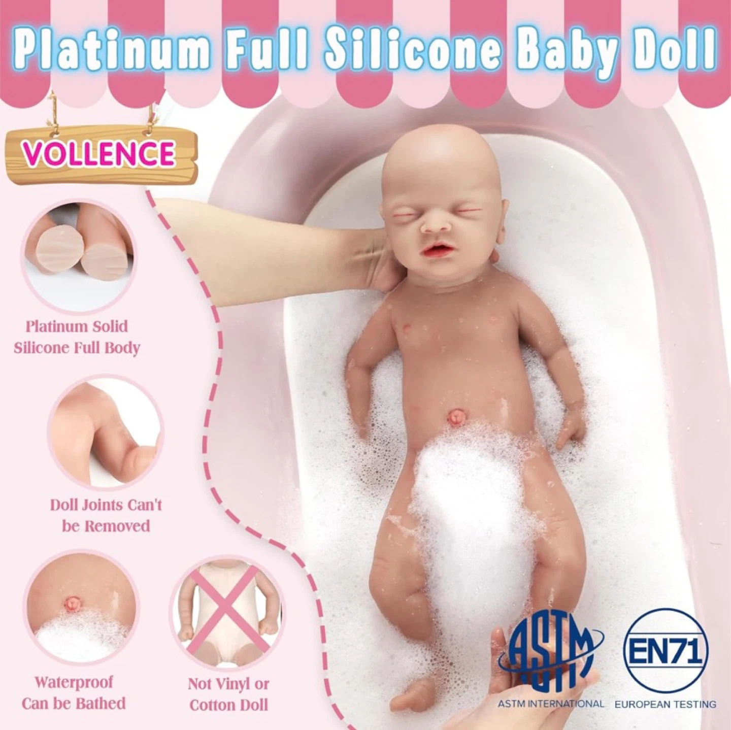 New Silicone Realistic Reborn Baby Doll - photo 5