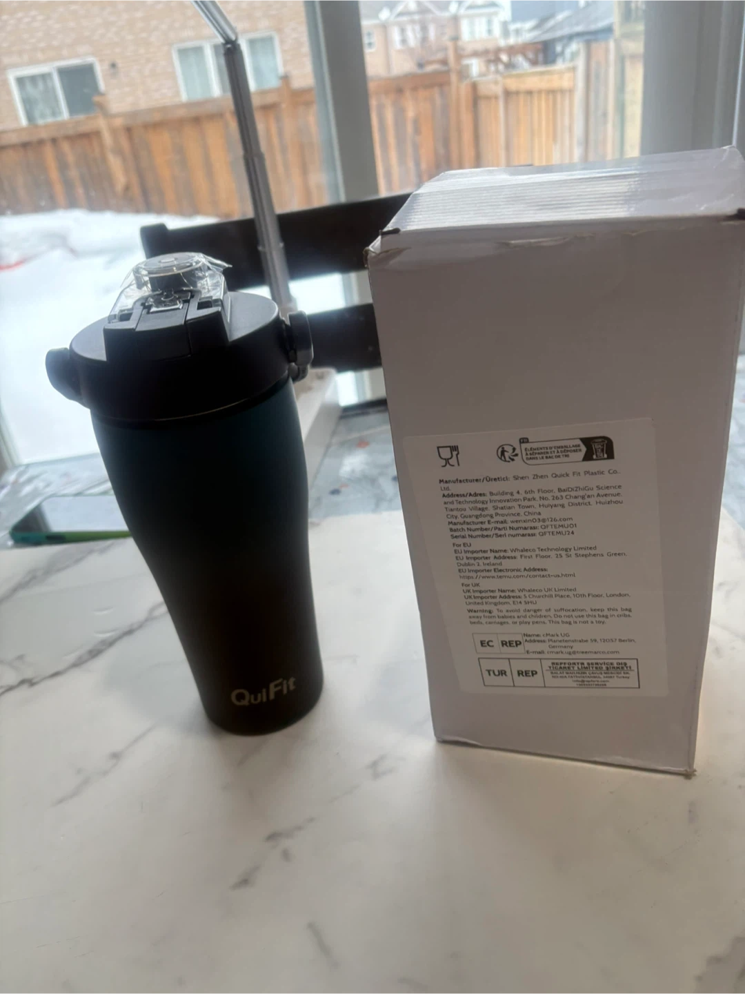 QuiFit 1L Stainless Steel Thermos – 12H Hot / 24H Cold - photo 3