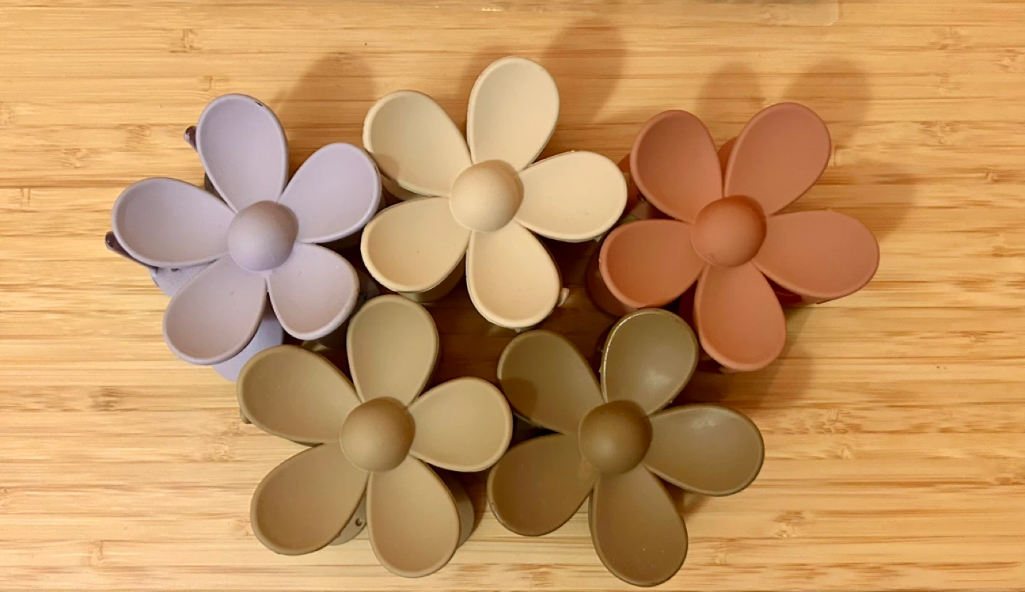 Flower Claw Clips