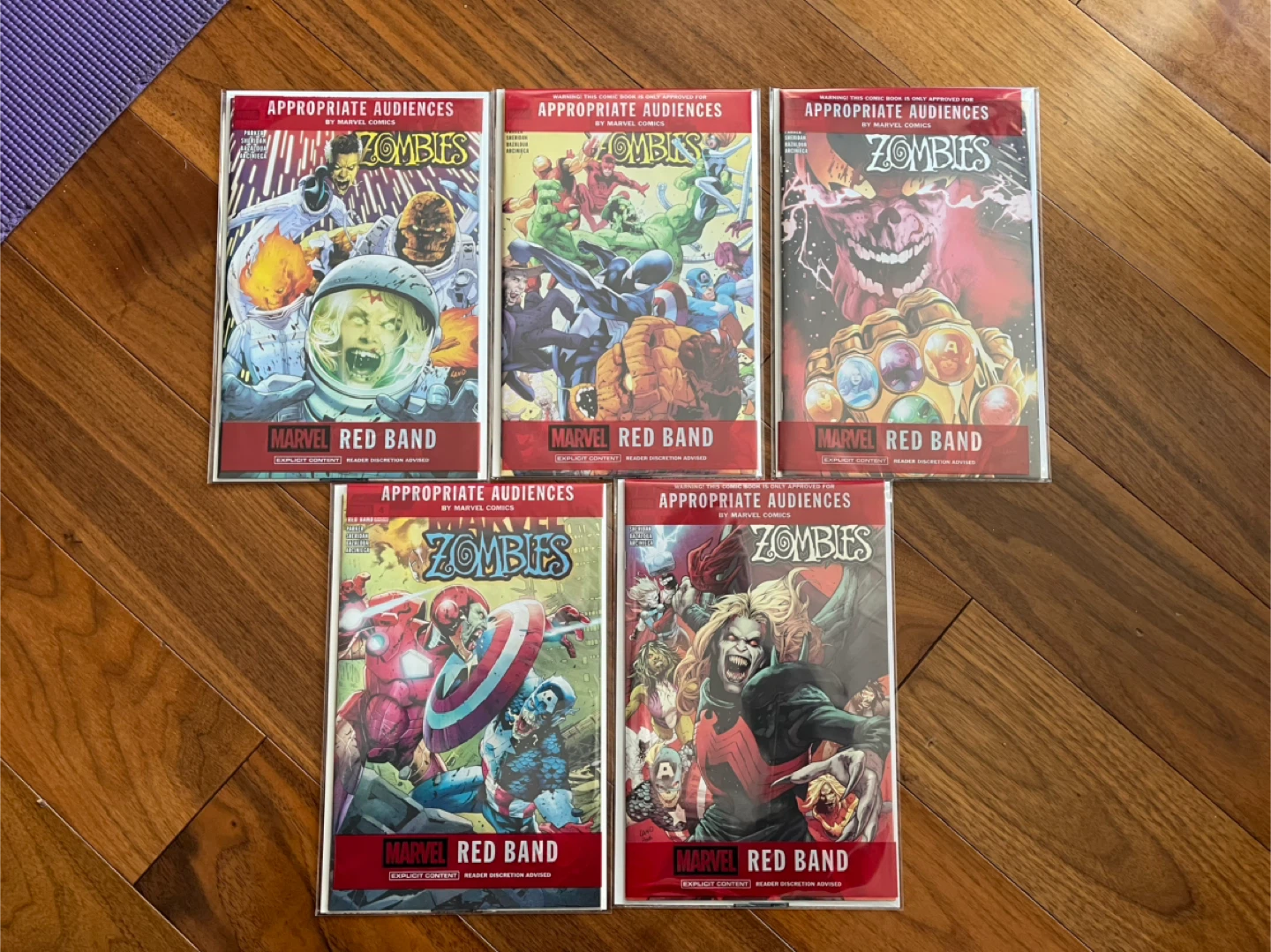Marvel Zombies Appropriate Audiences Red Band Comic Set