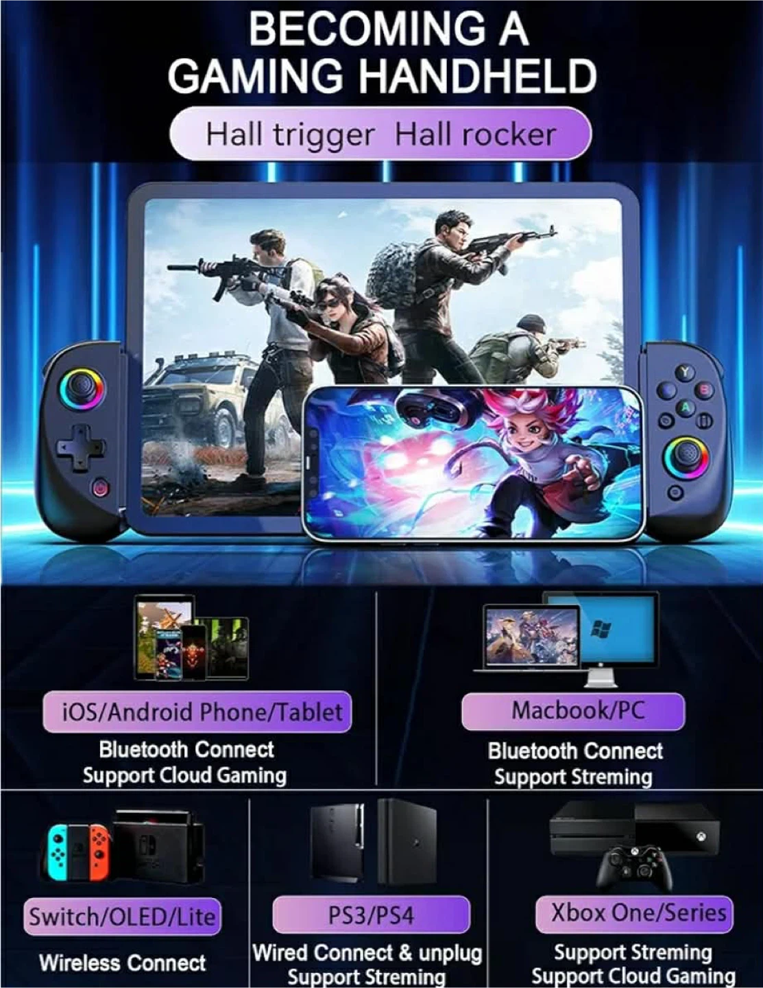 BSH D8 Wireless Mobile Game Controller - photo 4