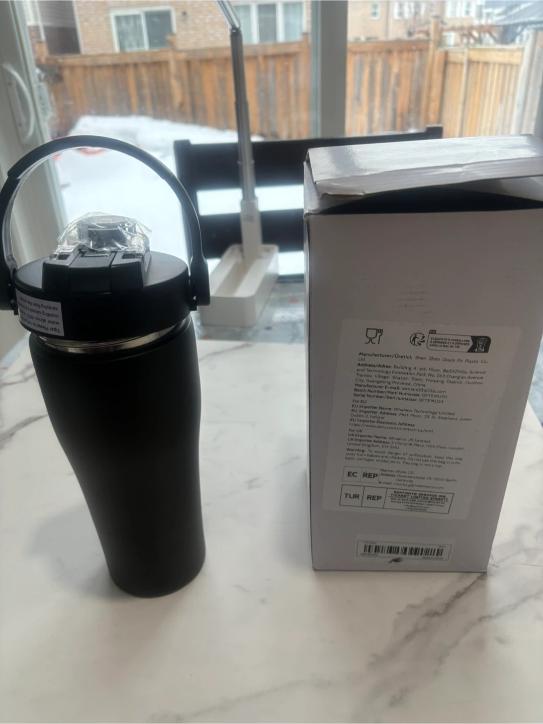 QuiFit 1L Stainless Steel Thermos – 12H Hot / 24H Cold - photo 2