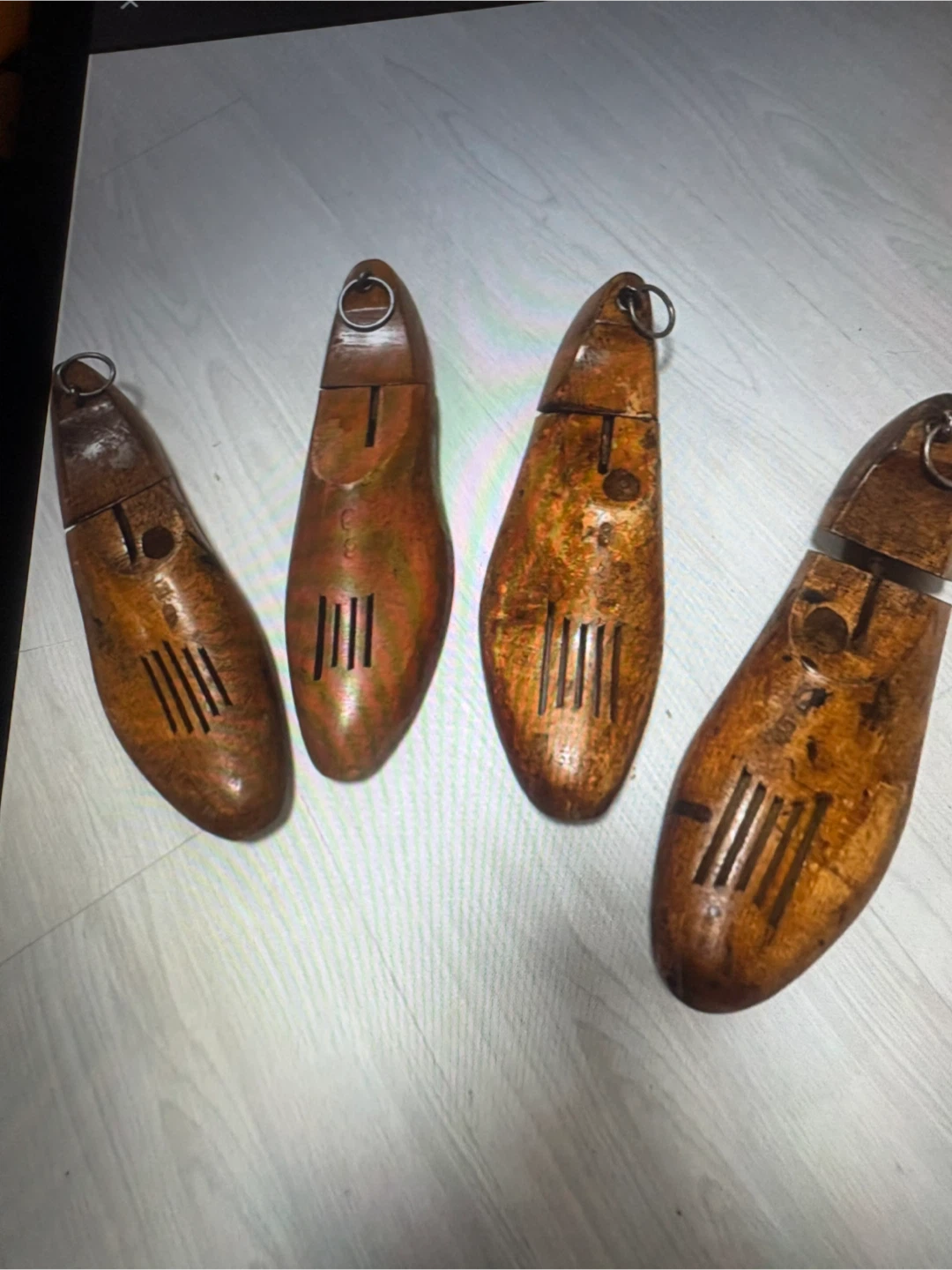 Formes à chaussures en bois vintage