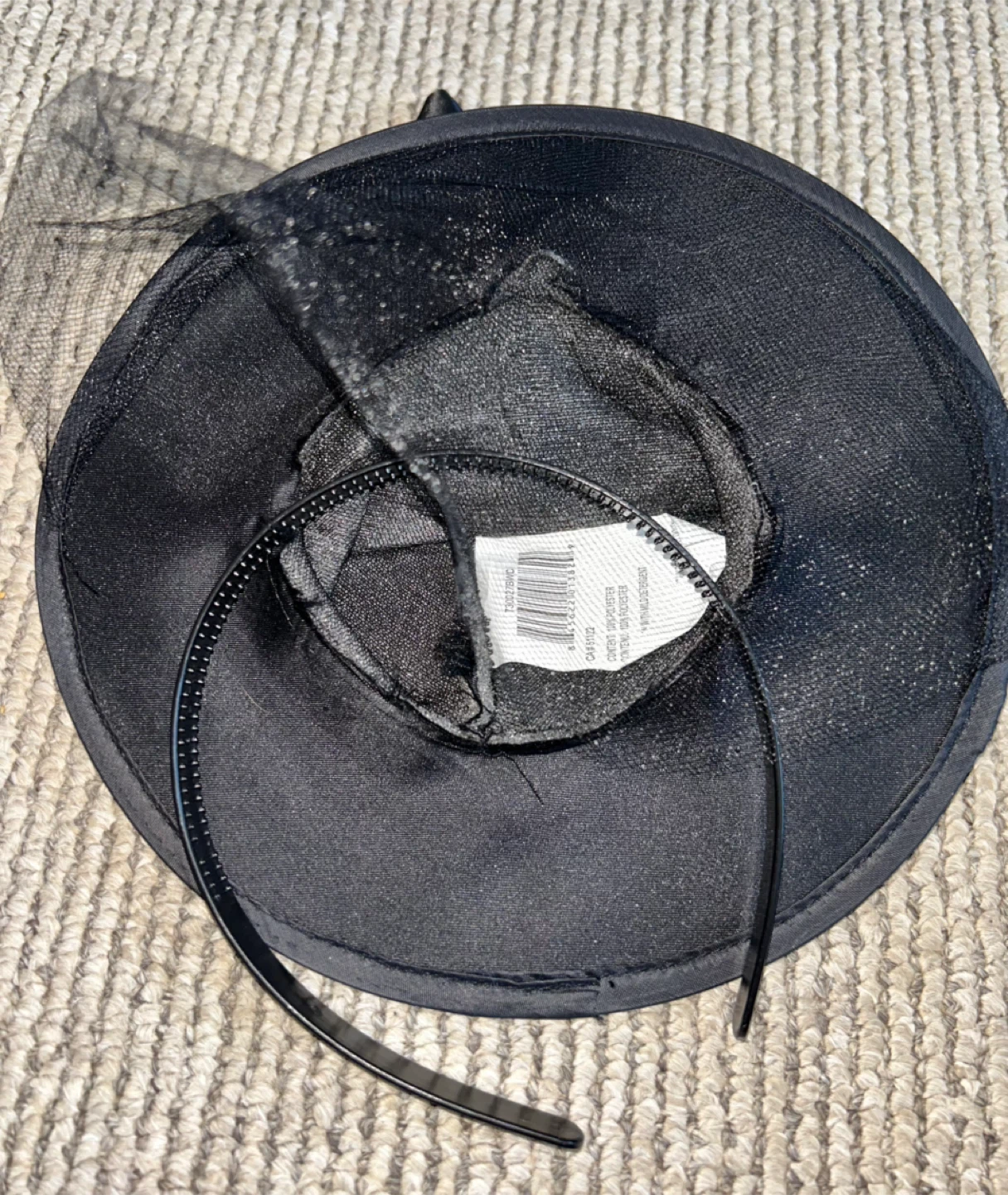 Black Witch Hat with Veil - photo 4