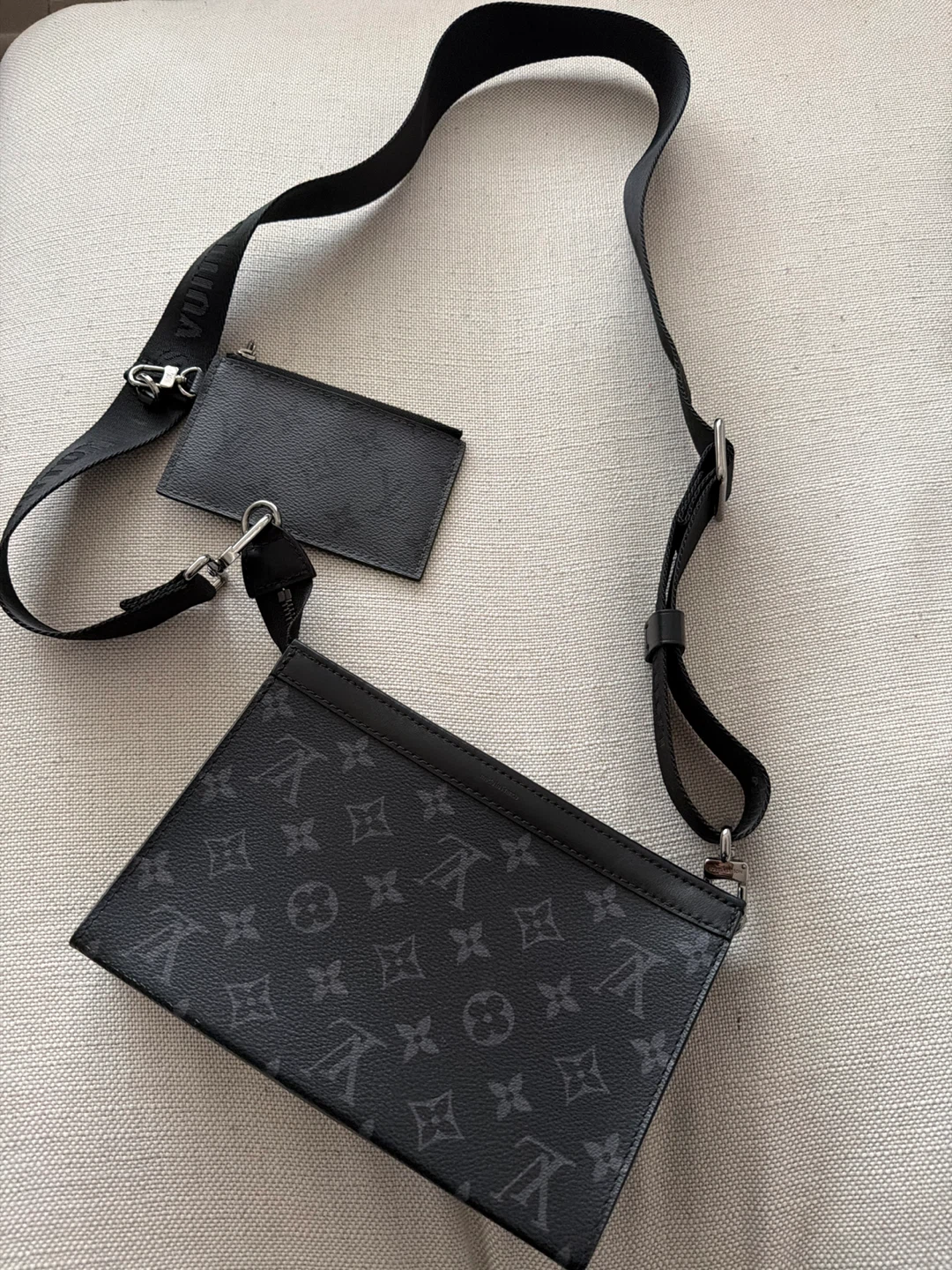 Louis Vuitton Monogram Crossbody Bag with Card Holder