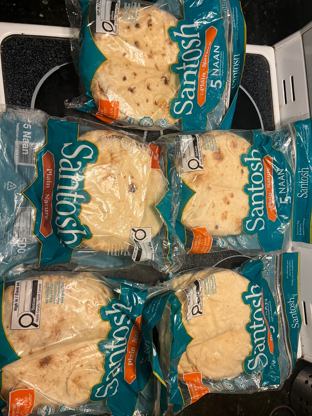 Frozen naan 5 packs