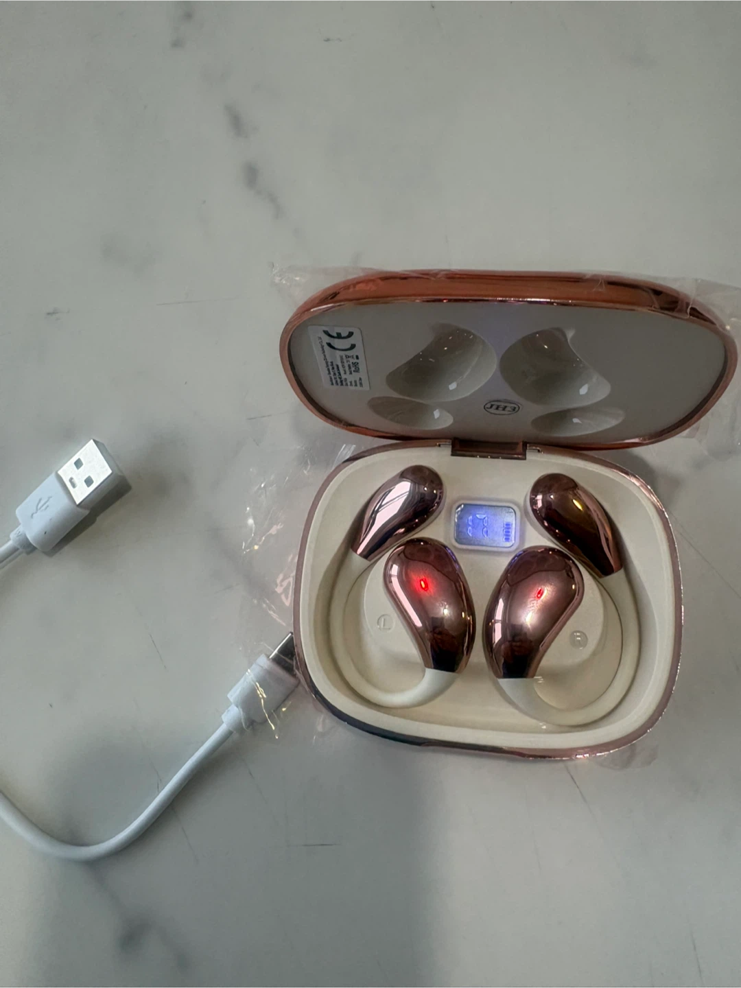 Nev Senyang Wireless Bluetooth Earbuds – Rose Gold (New)