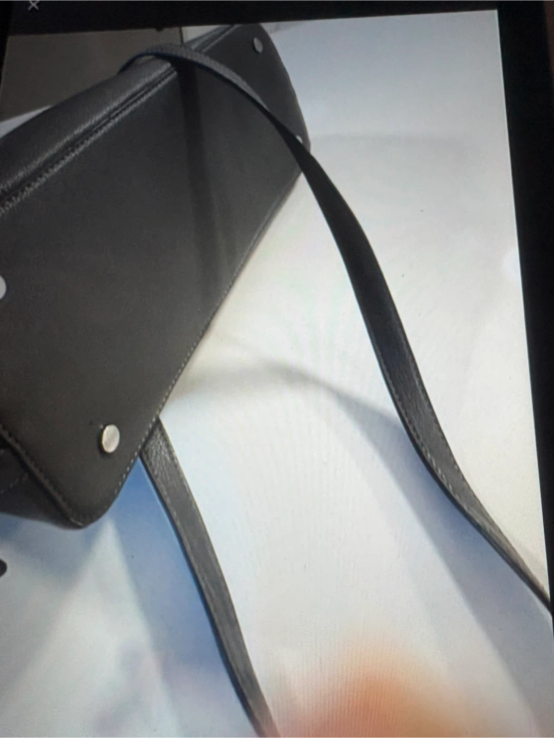 Sac à main en cuir noir Brown - photo 3