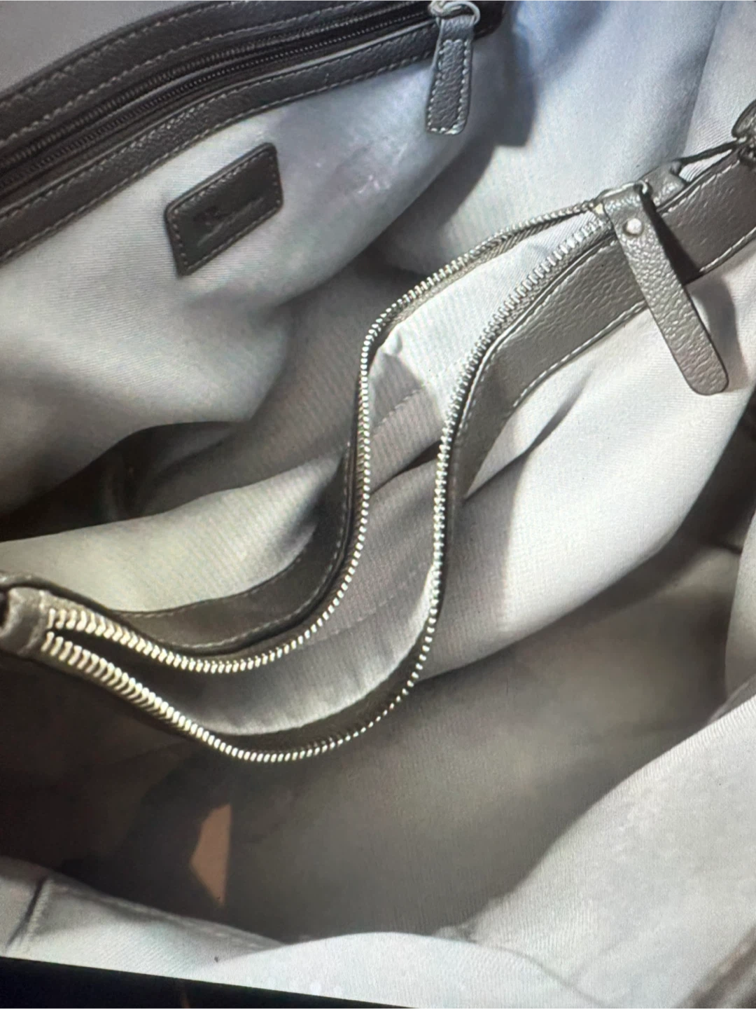 Sac à main en cuir noir Brown - photo 5