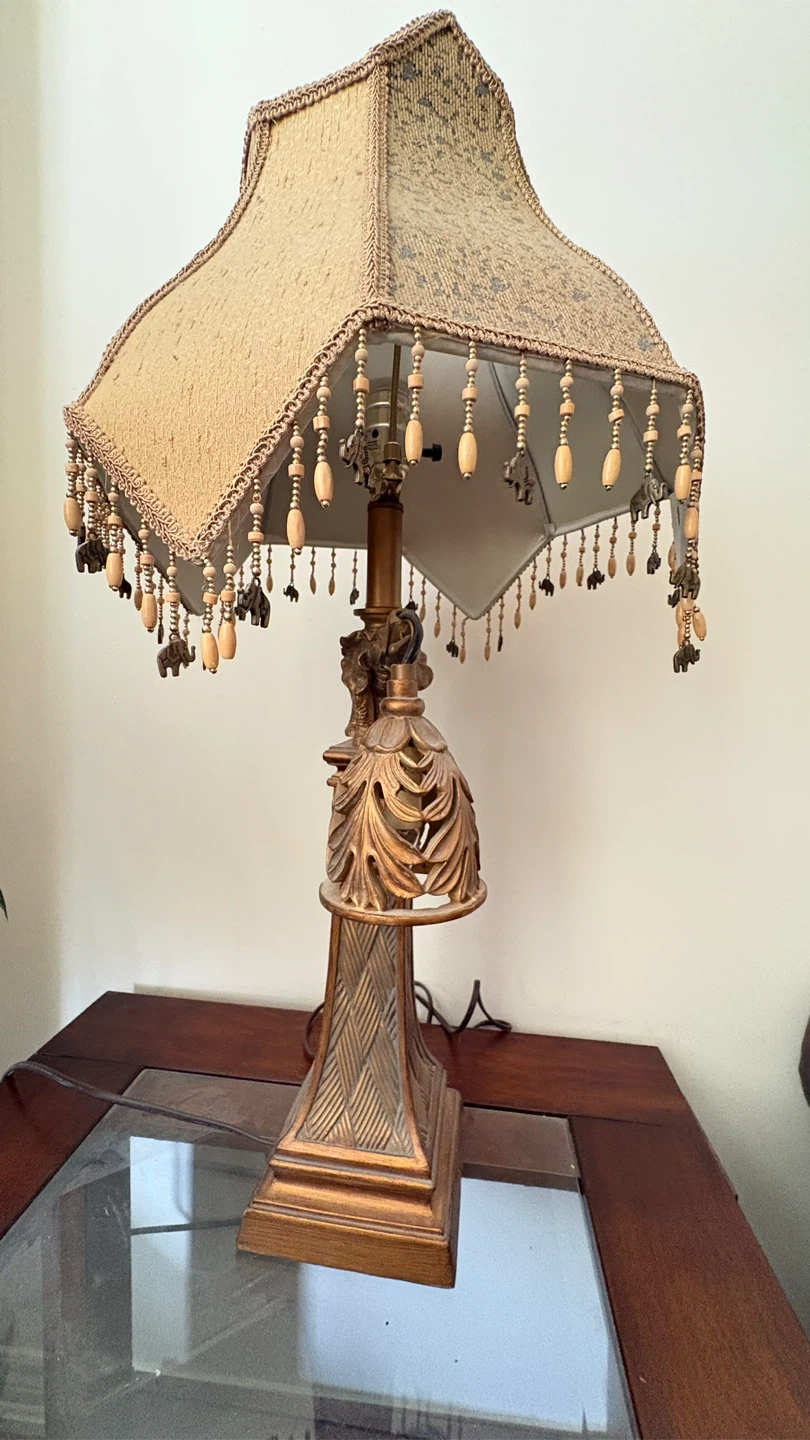 Vintage Elephant Accent Table Lamp (2)