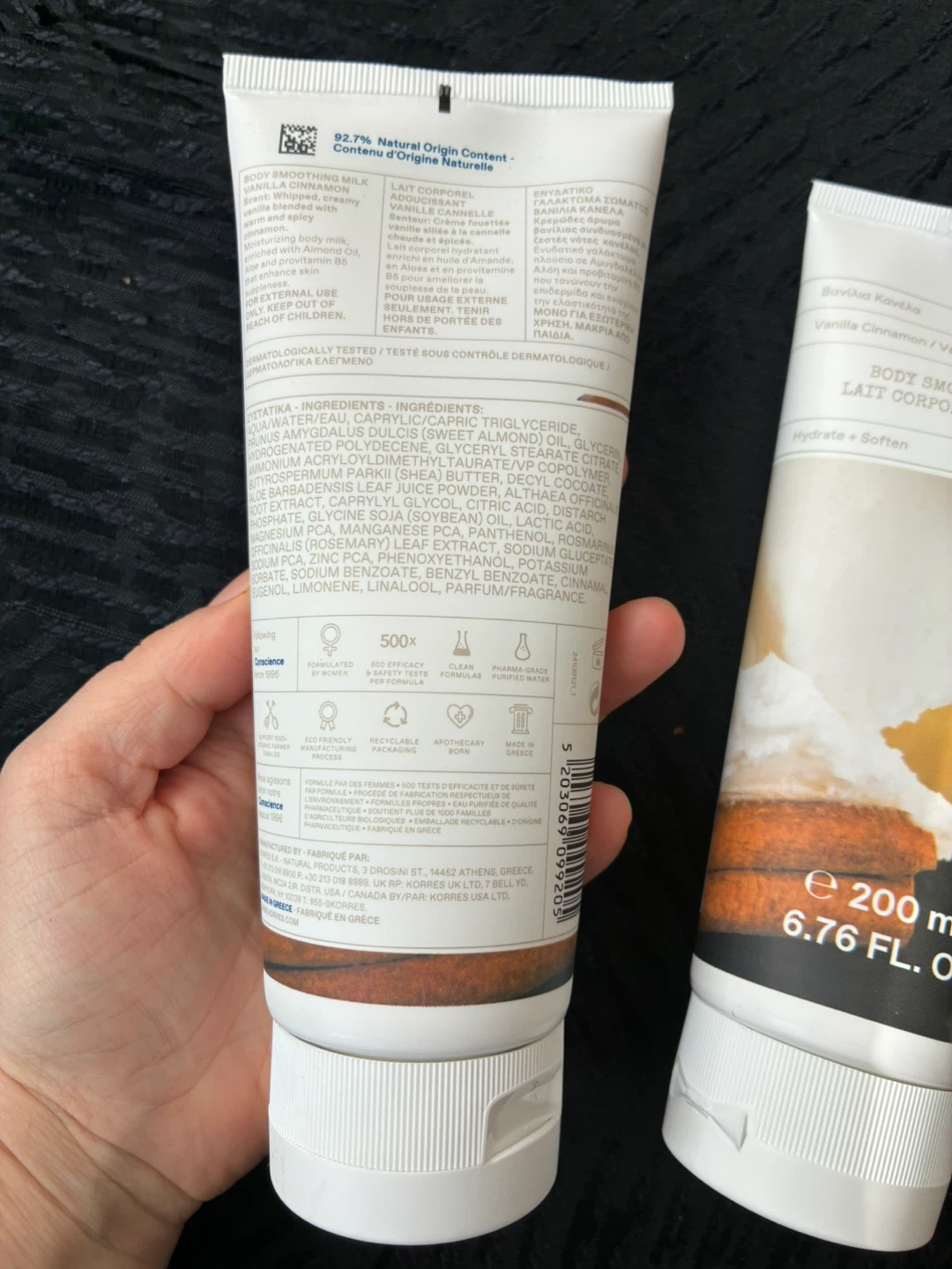 $15 each Korres Body Smoothing Milk - Vanilla Cinnamon 200ml - photo 2