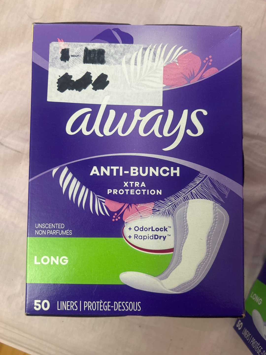 Unopened Menstruation products