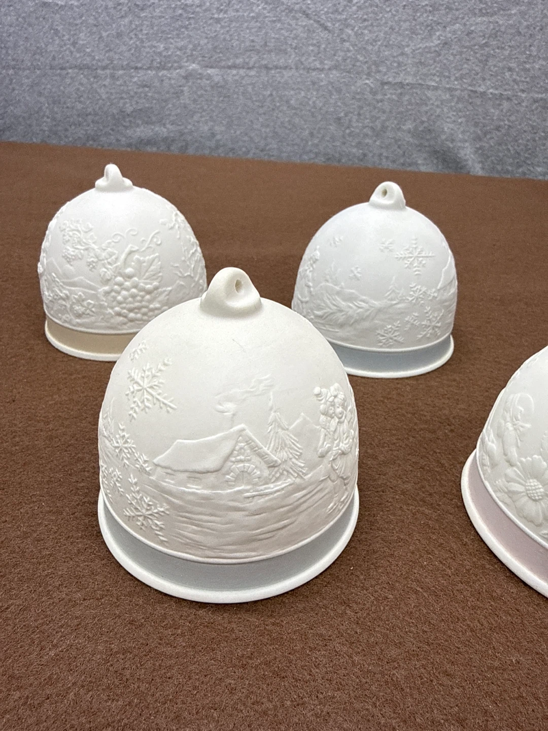 Lladro Collectors Society Bells 1991 92 93 1994 Set + Extra 1994 - photo 2