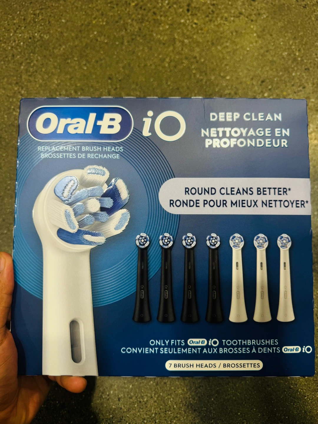 Oral-B iO Deep Clean Replacement Brush Heads - 7 Pack