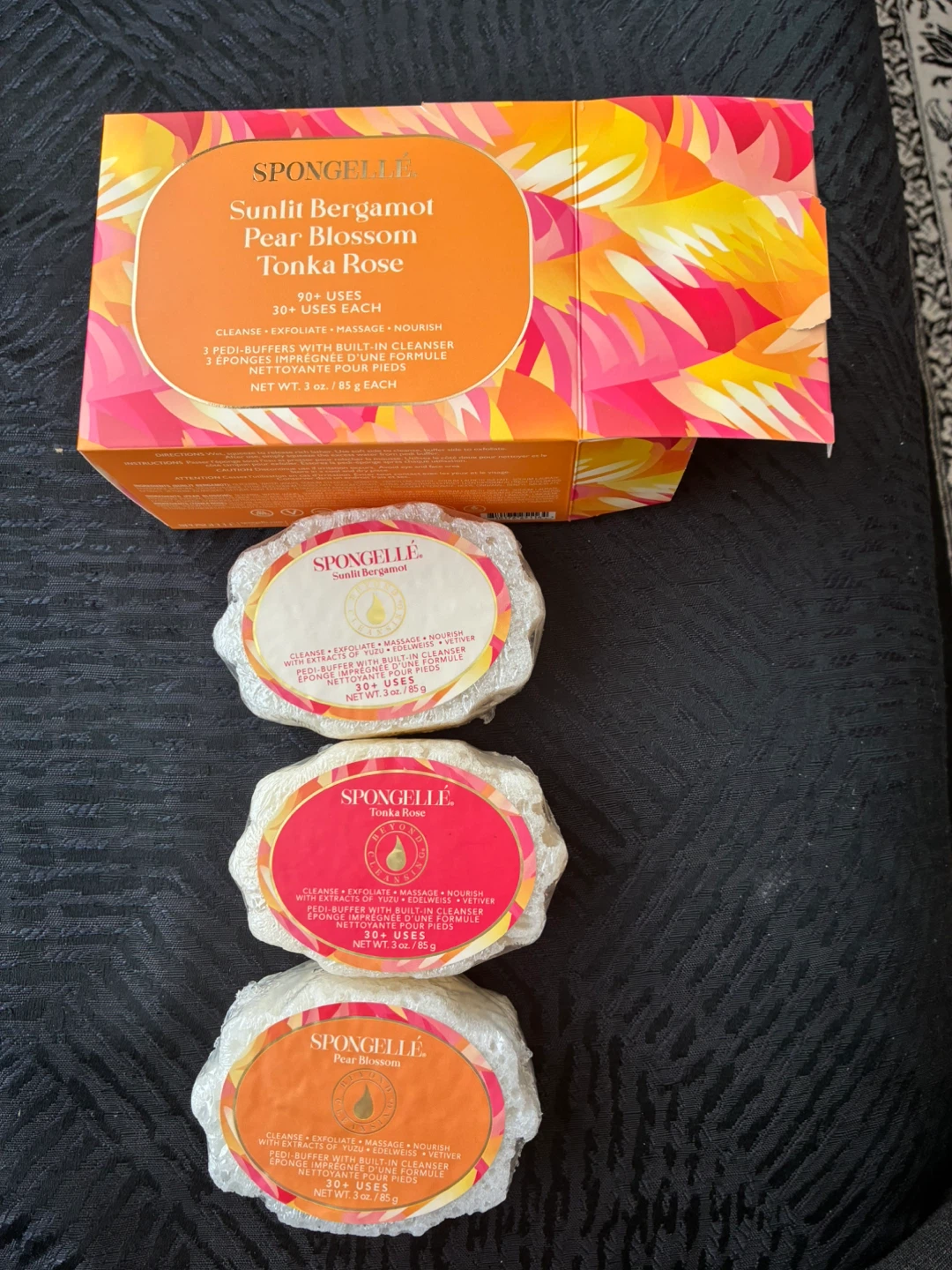 $8 each Spongelle Pedi-Buffer with Built-in Cleanser - 3 oz