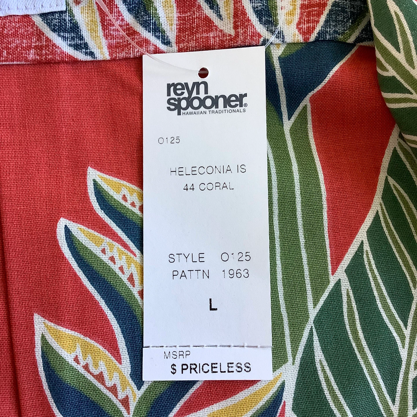 Reyn Spooner Heleconia Hawaiian Shirt With Tags Size L - photo 4