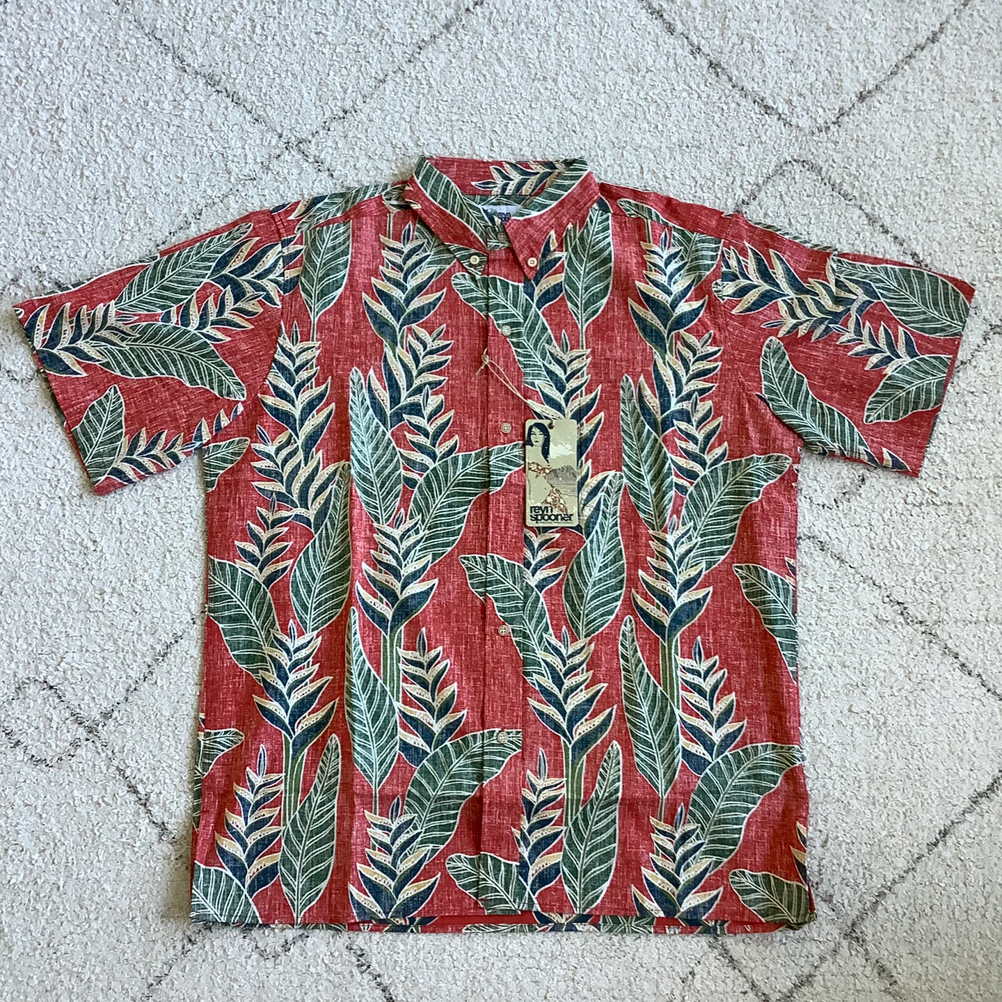 Reyn Spooner Heleconia Hawaiian Shirt With Tags Size L - photo 2