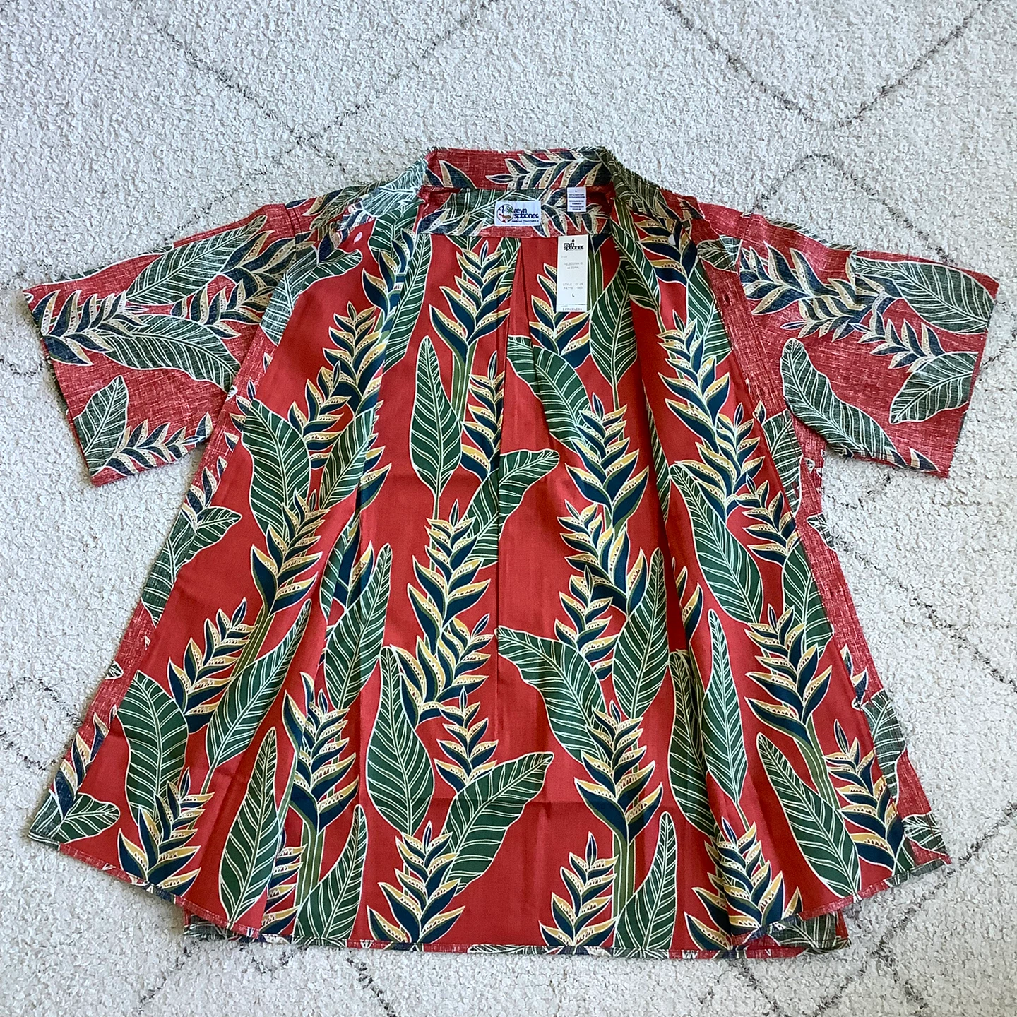 Reyn Spooner Heleconia Hawaiian Shirt With Tags Size L - photo 3