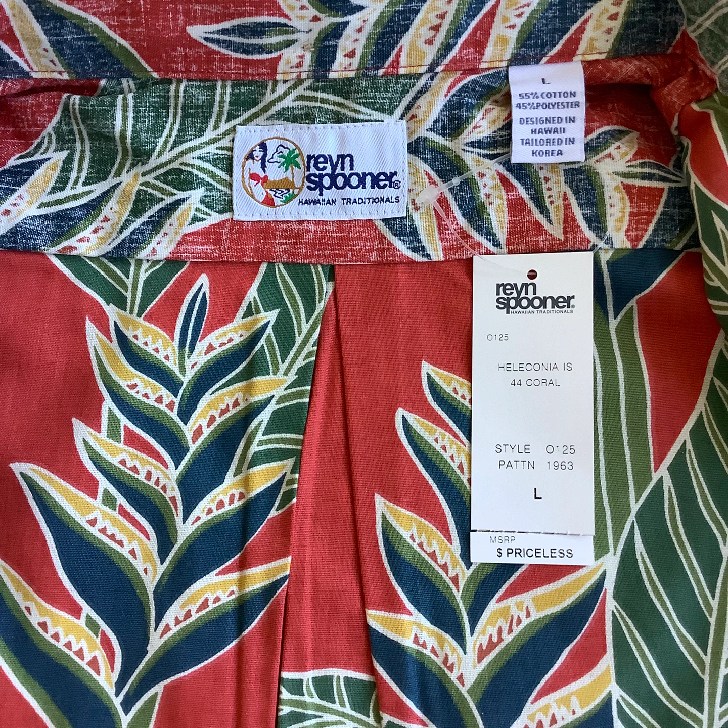 Reyn Spooner Heleconia Hawaiian Shirt With Tags Size L - photo 5