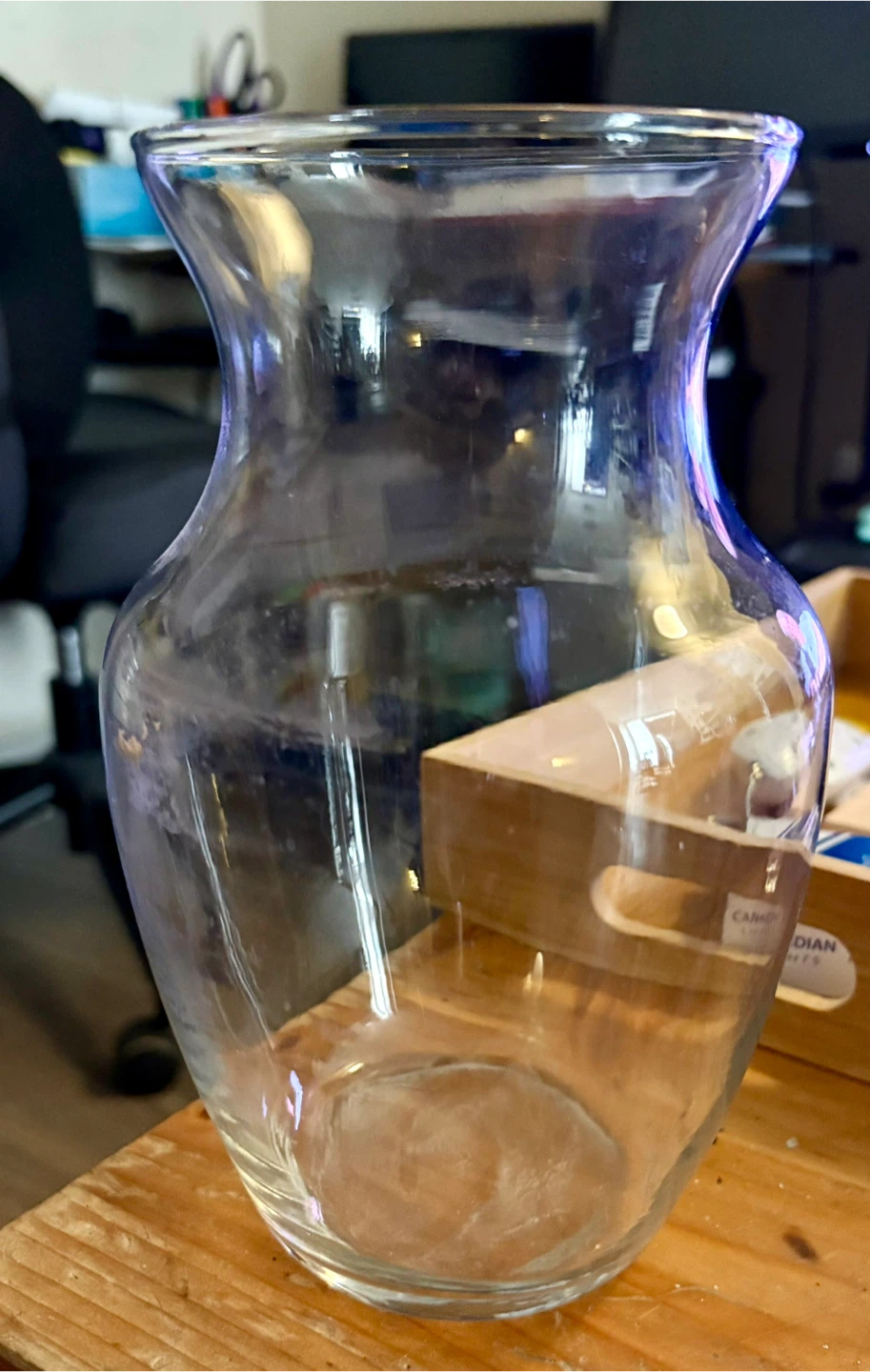 Two Clear Glass Bud Vase