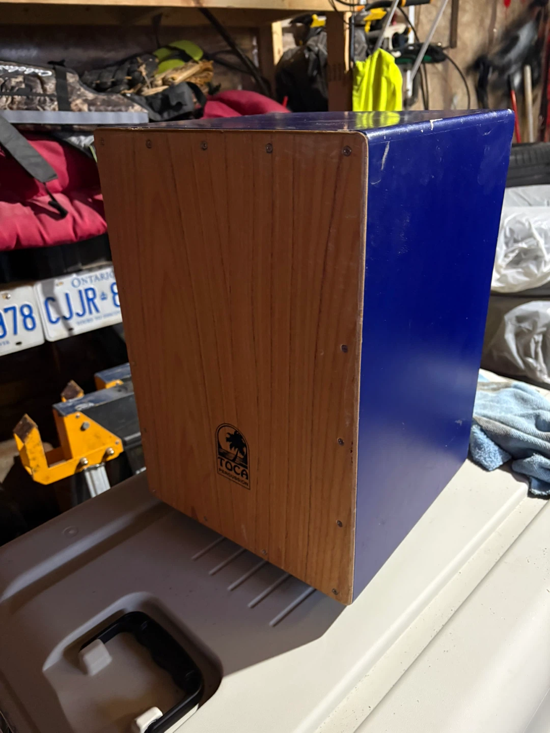 Toca Blue Cajon Drum box