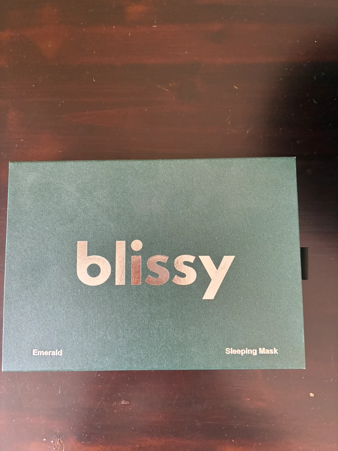 Blissy 100% Pure Mulberry Silk Sleep Mask - Emerald