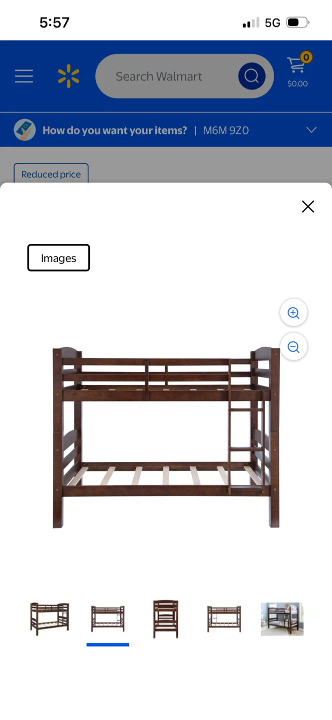 New Walmart Bunk Bed - Twin Over Twin - photo 2