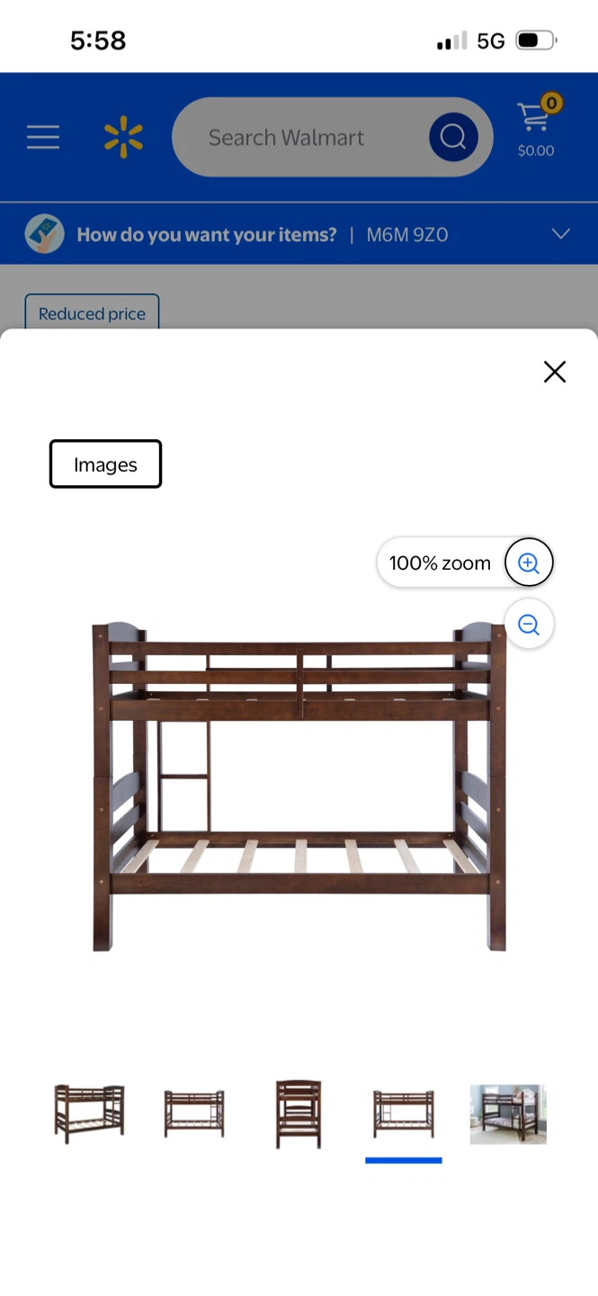 New Walmart Bunk Bed - Twin Over Twin - photo 4