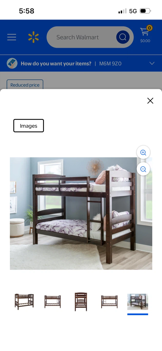 New Walmart Bunk Bed - Twin Over Twin - photo 5