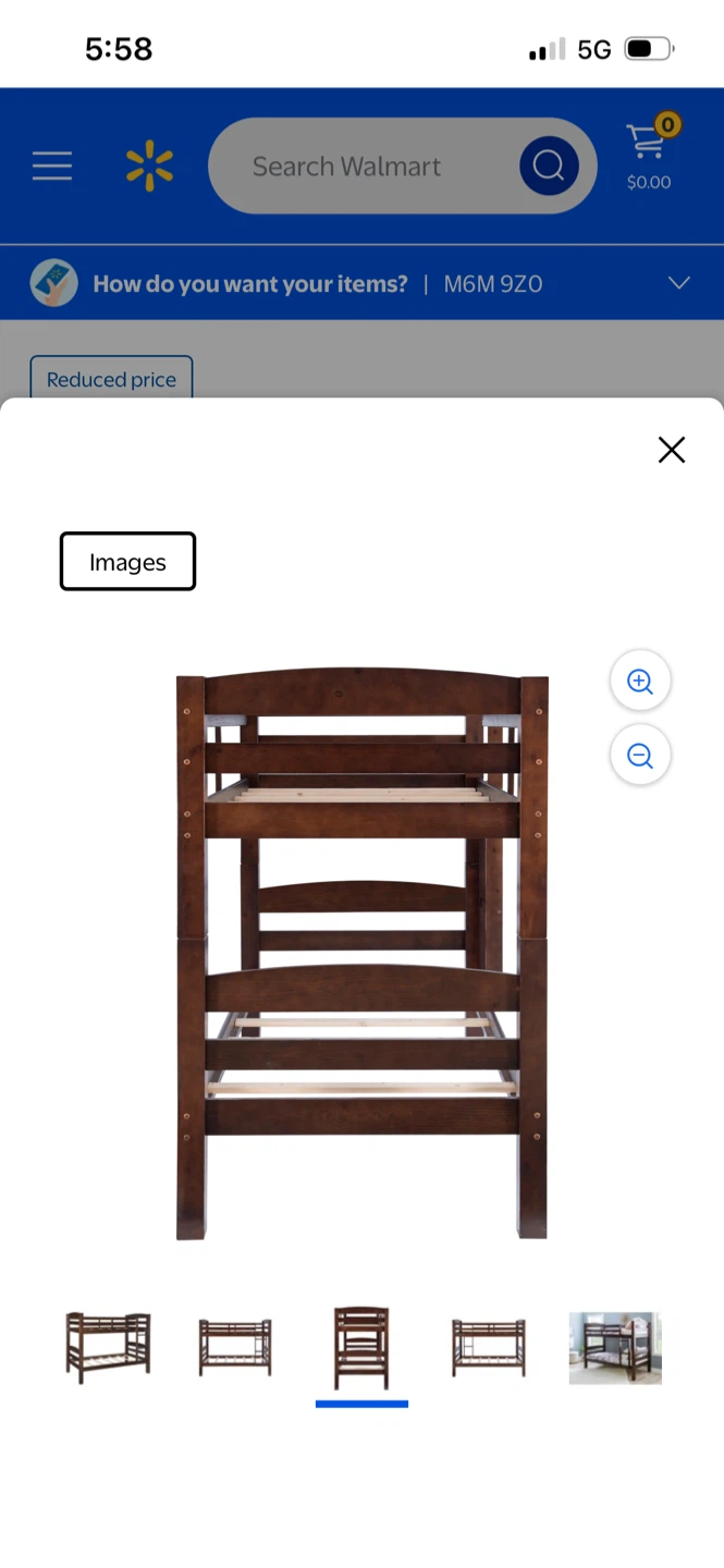 New Walmart Bunk Bed - Twin Over Twin - photo 3