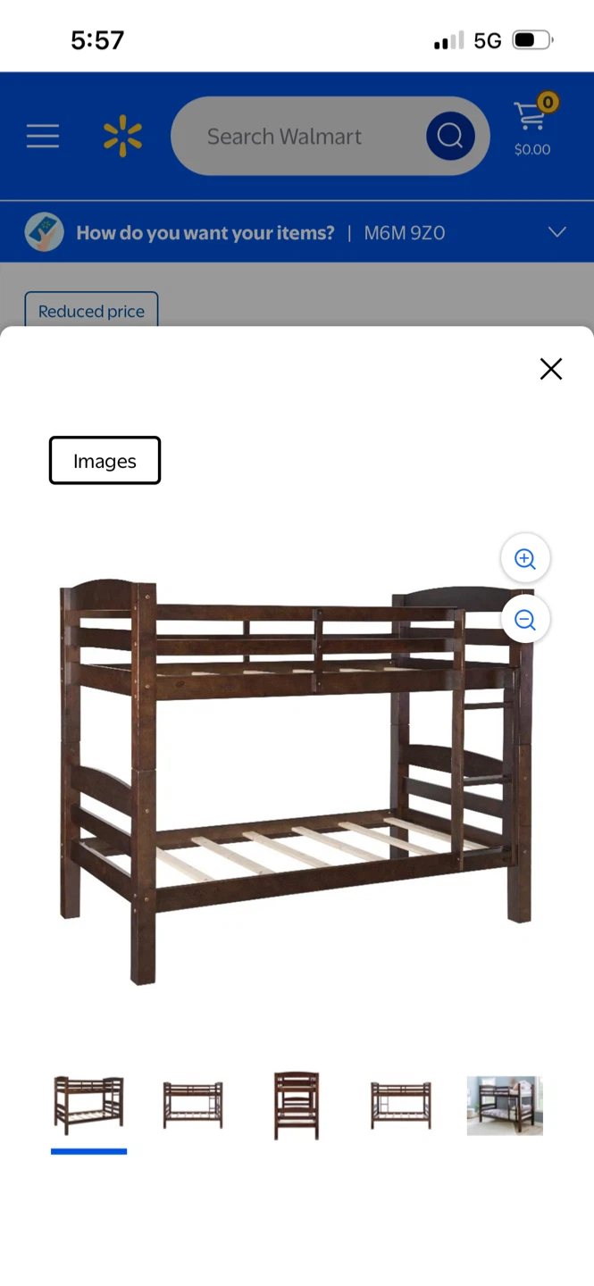 New Walmart Bunk Bed - Twin Over Twin